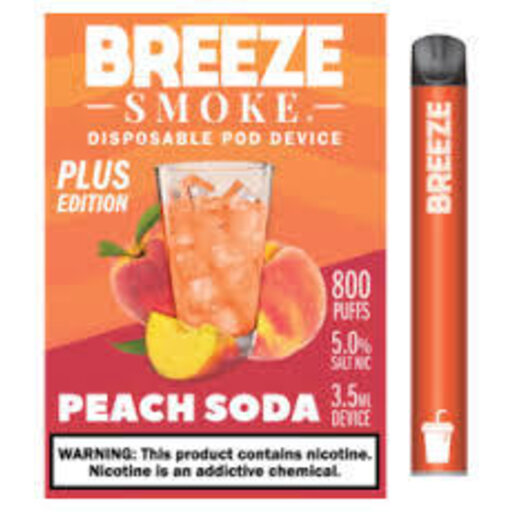 Breeze Plus Peach Soda – Disposable Vape Flavors
